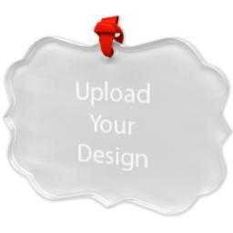Thumbnail for Scalloped Acrylic Ornament with Upload Your Design design 2