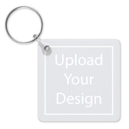 Double-Sided Square Key Chain with Upload Your Design design