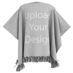 Woven Poncho - 50x60 with Upload Your Design design