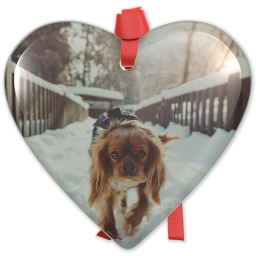 Heart Acrylic Ornament with Full Photo design