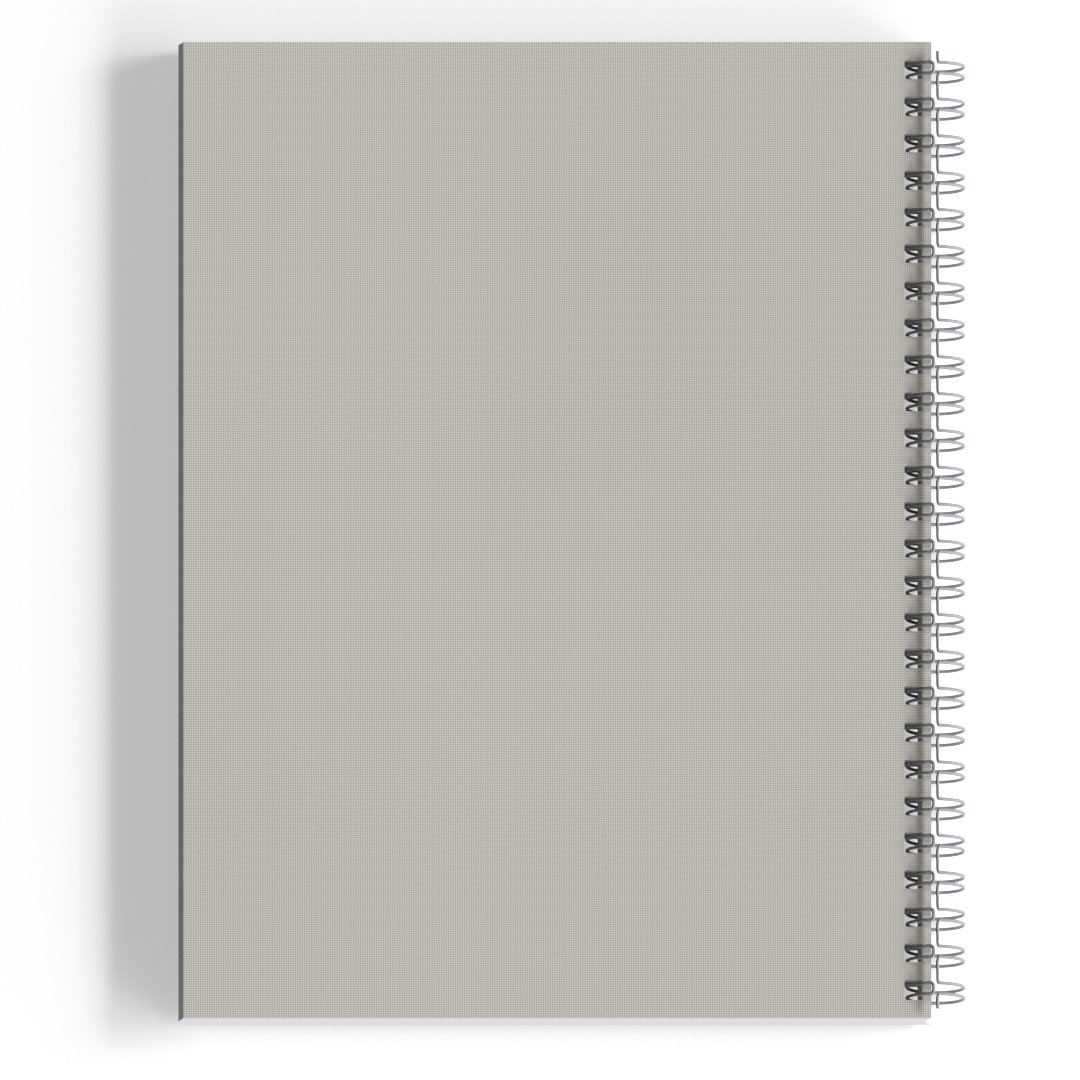 Hard WIRE A4 SQUARED SPIRAL NOTEBOOK - Whitelines