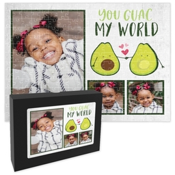 11x14 Premium Photo Puzzle With Gift Box (252-piece) with Avocado Love design
