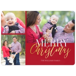 3x4 Photo Magnet with Classic Christmas design