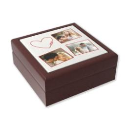 Thumbnail for Photo Keepsake Boxes with Kisses And Hugs design 1