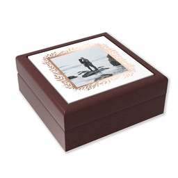 Photo Keepsake Boxes with Leaves Of Gold design