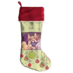 Thumbnail for Holiday Stocking with Beautiful Bulbs design 1