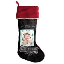 Thumbnail for Holiday Stocking with Chalkboard Christmas design 1