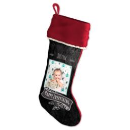 Thumbnail for Holiday Stocking with Chalkboard Christmas design 3