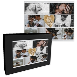 8x10 Premium Photo Puzzle With Gift Box (110-piece) with Hearts Full To Bursting design