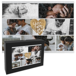 11x14 Premium Photo Puzzle With Gift Box (252-piece) with Hearts Full To Bursting design