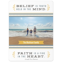3x4 Photo Magnet with Inspirational Quotes design