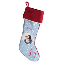 Thumbnail for Holiday Stocking with Joyful Snow design 3