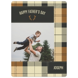 3x4 Photo Magnet with Mad About Plaid design