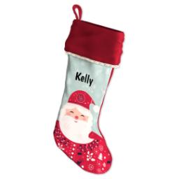 Thumbnail for Holiday Stocking with Santa design 3