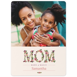 3x4 Photo Magnet with Say It With Flowers design