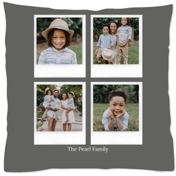 16x16 Throw Pillow with Snapshot Collage design