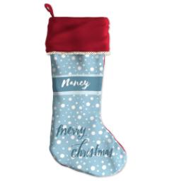 Thumbnail for Holiday Stocking with Snowflakes design 1