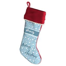 Thumbnail for Holiday Stocking with Snowflakes design 3