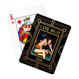 Photo Playing Cards with Art Deco design