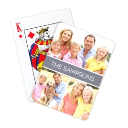 Thumbnail for Photo Playing Cards with Family Collage design 1