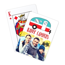 Photo Playing Cards with Happy Campers design