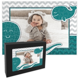 11x14 Premium Photo Puzzle With Gift Box (252-piece) with Happy Sea Creatures design