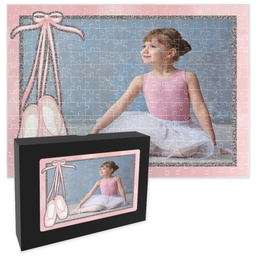 11x14 Premium Photo Puzzle With Gift Box (252-piece) with Little Ballerina design