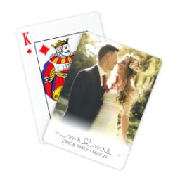 Thumbnail for Photo Playing Cards with Mr & Mrs design 1