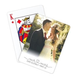 Photo Playing Cards with Mr & Mrs design