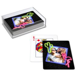 Thumbnail for Photo Playing Cards with Neon Cards design 2