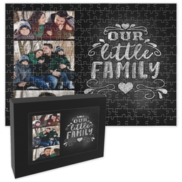 11x14 Premium Photo Puzzle With Gift Box (252-piece) with Our Little Family design