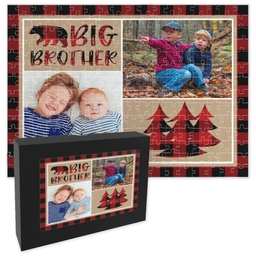 11x14 Premium Photo Puzzle With Gift Box (252-piece) with Rustic Big Brother design