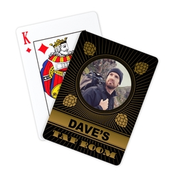 Photo Playing Cards with Tap Room design