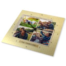 Thumbnail for Metal Photo Wall Clock with Together Family design 2