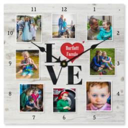 Thumbnail for Metal Photo Wall Clock with Together Heart design 1