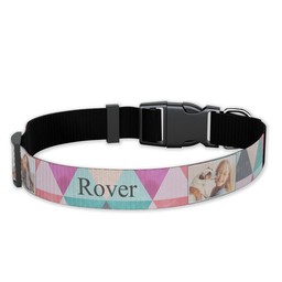 Pet Collar, Large with Trendy Triangles design