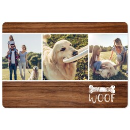 Pet Mat with Wooden Woof design