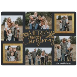 5x7 Photo Magnet with Christmas Collage design