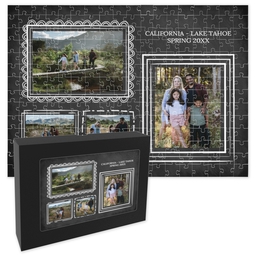 11x14 Premium Photo Puzzle With Gift Box (252-piece) with Classy Frames design