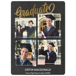 3x4 Photo Magnet with Distinguished Grad design