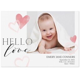 Same Day Magnet 5x7 with Hello Love design