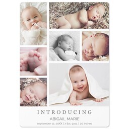 5x7 Photo Magnet with Introductory Collage design