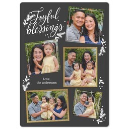 5x7 Photo Magnet with Joyful Blessings design