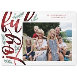 5x7 Photo Magnet with Merry Lettering design