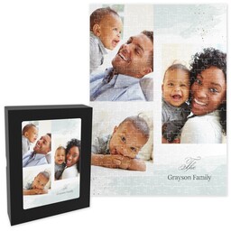 11x14 Premium Photo Puzzle With Gift Box (252-piece) with Muted Collage design