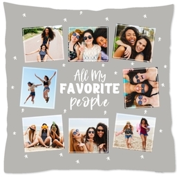 16x16 Throw Pillow with My Favorite People design