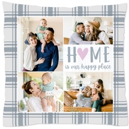 16x16 Throw Pillow with Our Happy Place design
