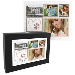 8x10 Premium Photo Puzzle With Gift Box (110-piece) with Paws Of Love design