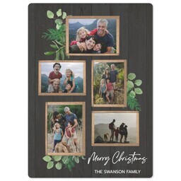 5x7 Photo Magnet with Rustic Collage design