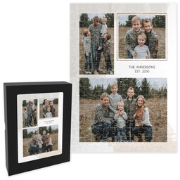 11x14 Premium Photo Puzzle With Gift Box (252-piece) with Simple Frame design